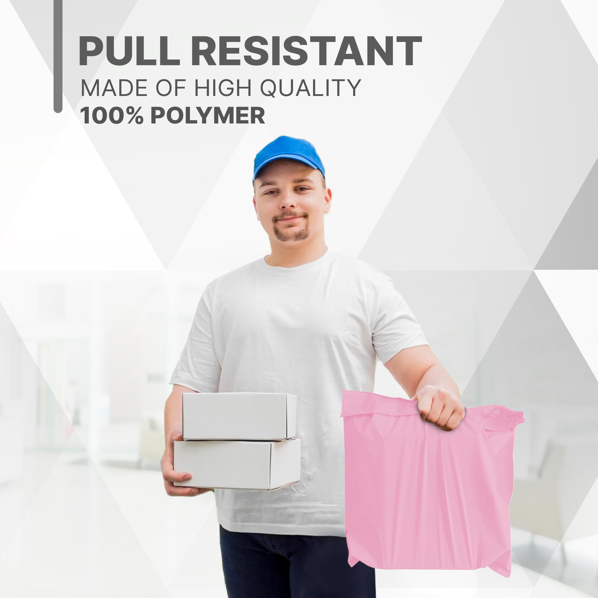 delka Pink Poly Mailer Bags - Tear-Resistant, Self-Sealing Shipping Envelopes | 9x12, 50 Pack 6