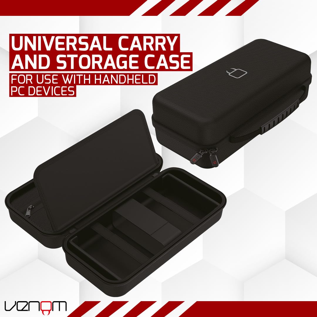 Venom Handheld PC Storage Case – Compatible with Steam Deck, ASUS ROG Ally, Logitech G Cloud, MSI Claw, Lenovo Legion Go