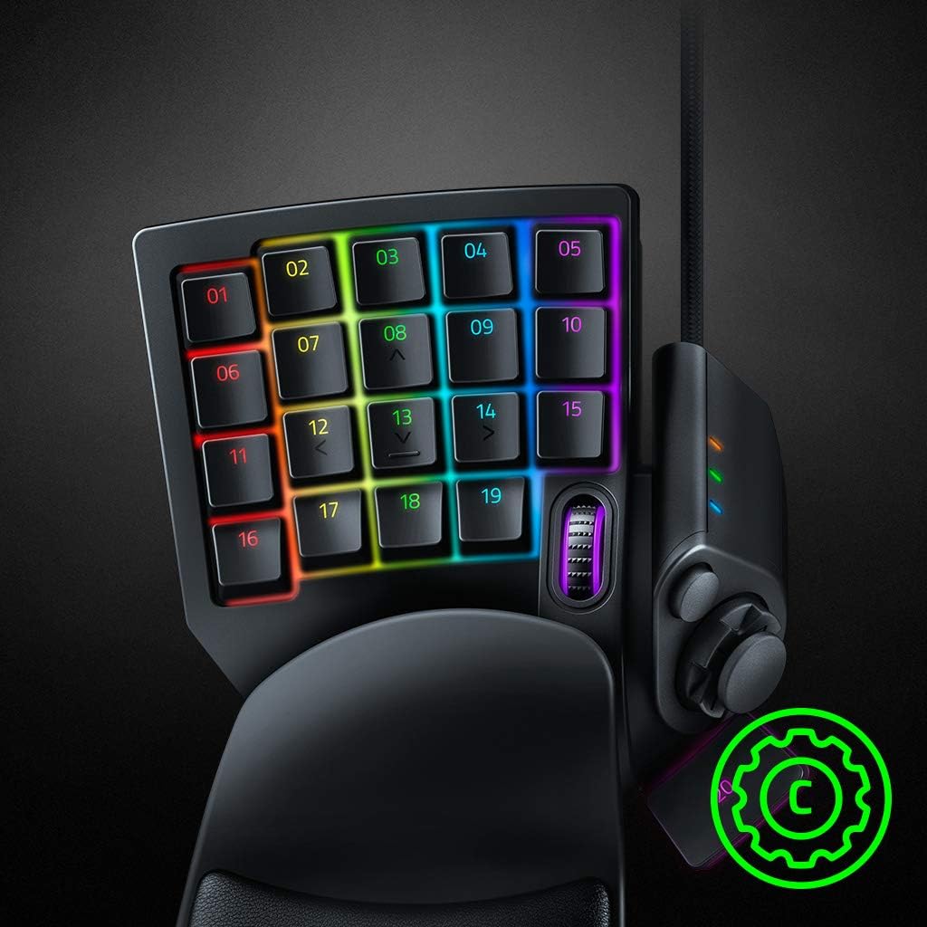 Razer Tartarus V2 Mecha-Membrane Gaming Keypad – 32 Programmable Keys, Chroma RGB, Ergonomic Design