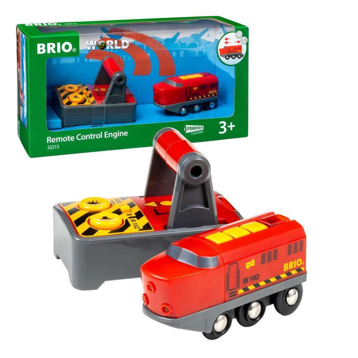 BRIO RC Train Engine - Remote Control with Lights & Sounds for Wooden Railway Sets