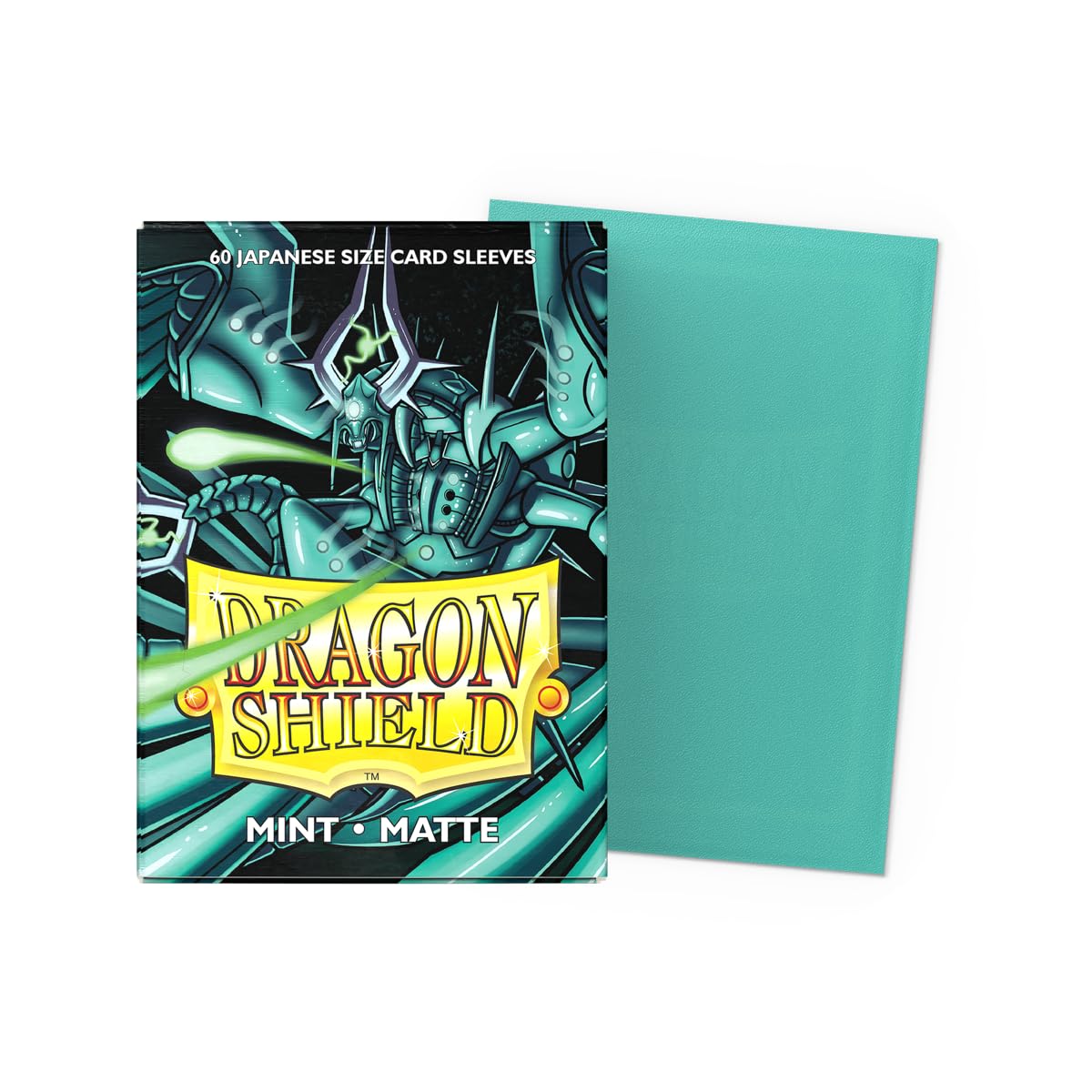 Dragon Shield Hüllen in japanischer Größe, matt, Mintgrün (60 Stück) von Arcane Tinmen AT-11125 5