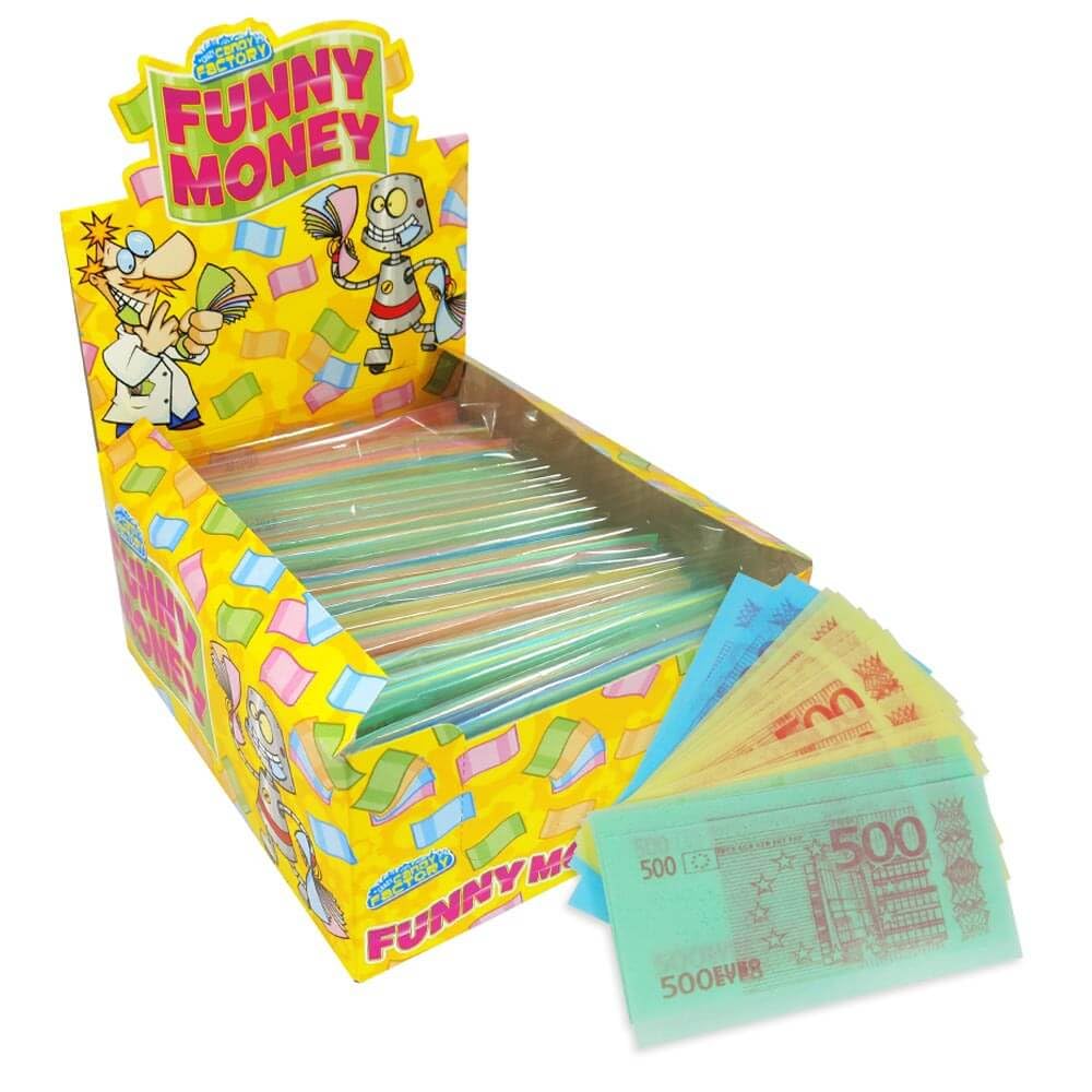 Crazy Candy Factory Funny Money Edible Paper Variety Pack - 24 Packs of Euro Notes | Wafer Form