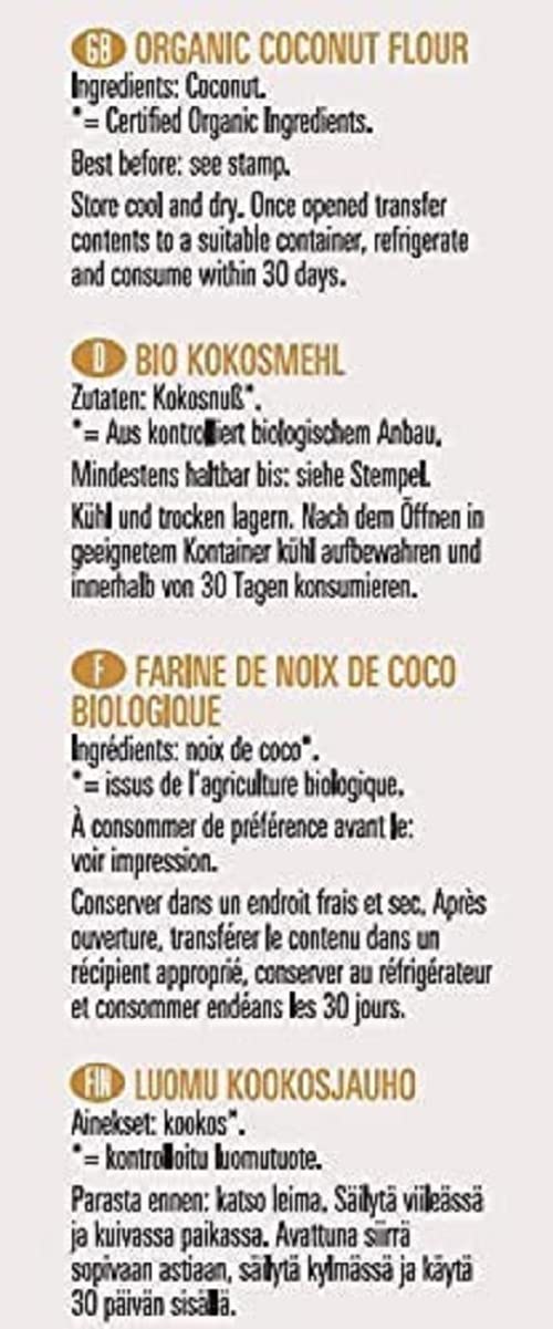Biona Organic Coconut Flour, 500g