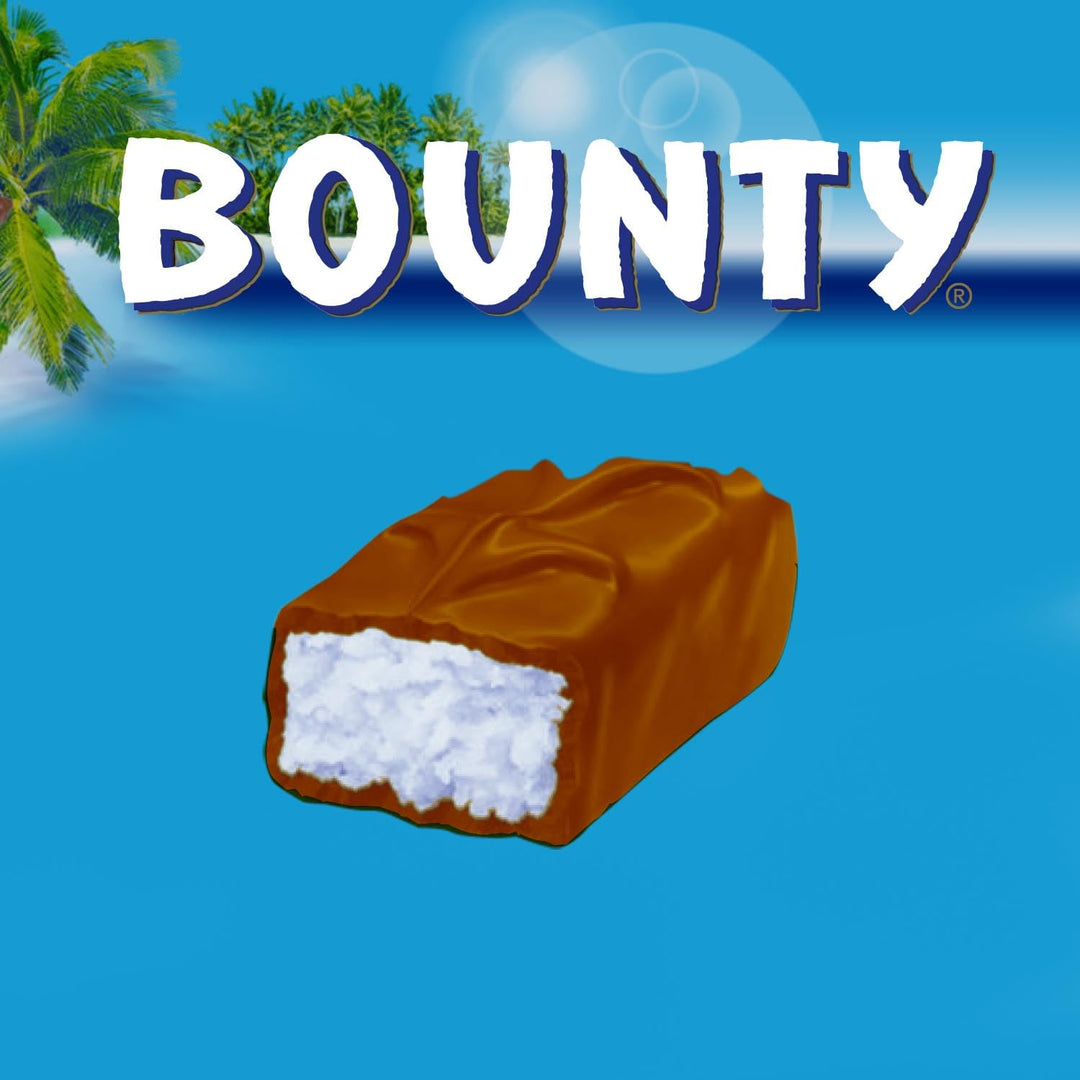 Bounty Coconut & Milk Chocolate Box, Bulk 24-Pack, 57g Bars