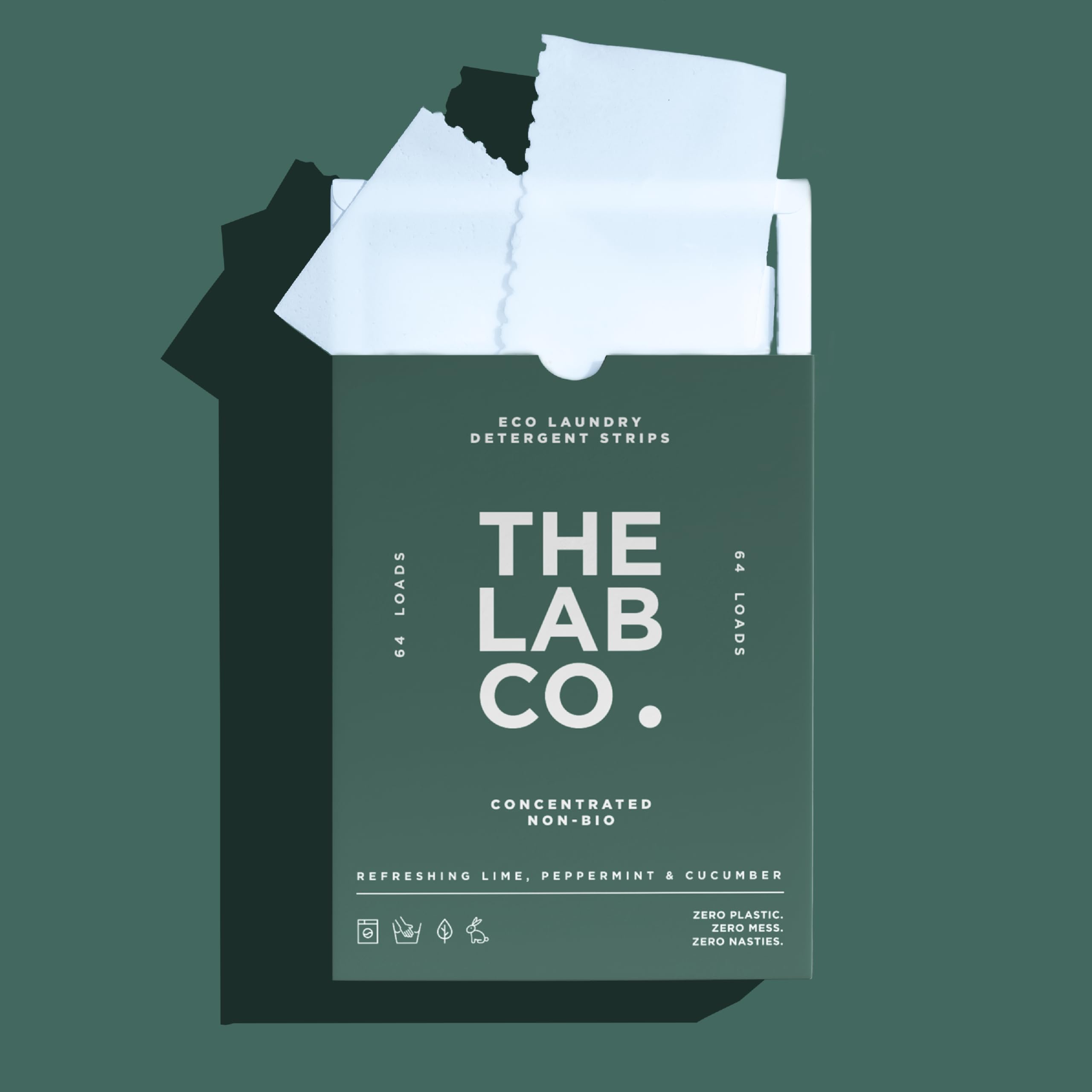 The Lab Co. - Laundry Detergent Strips Sheets (64 Loads, Eco Ultra-Concentrated) 4