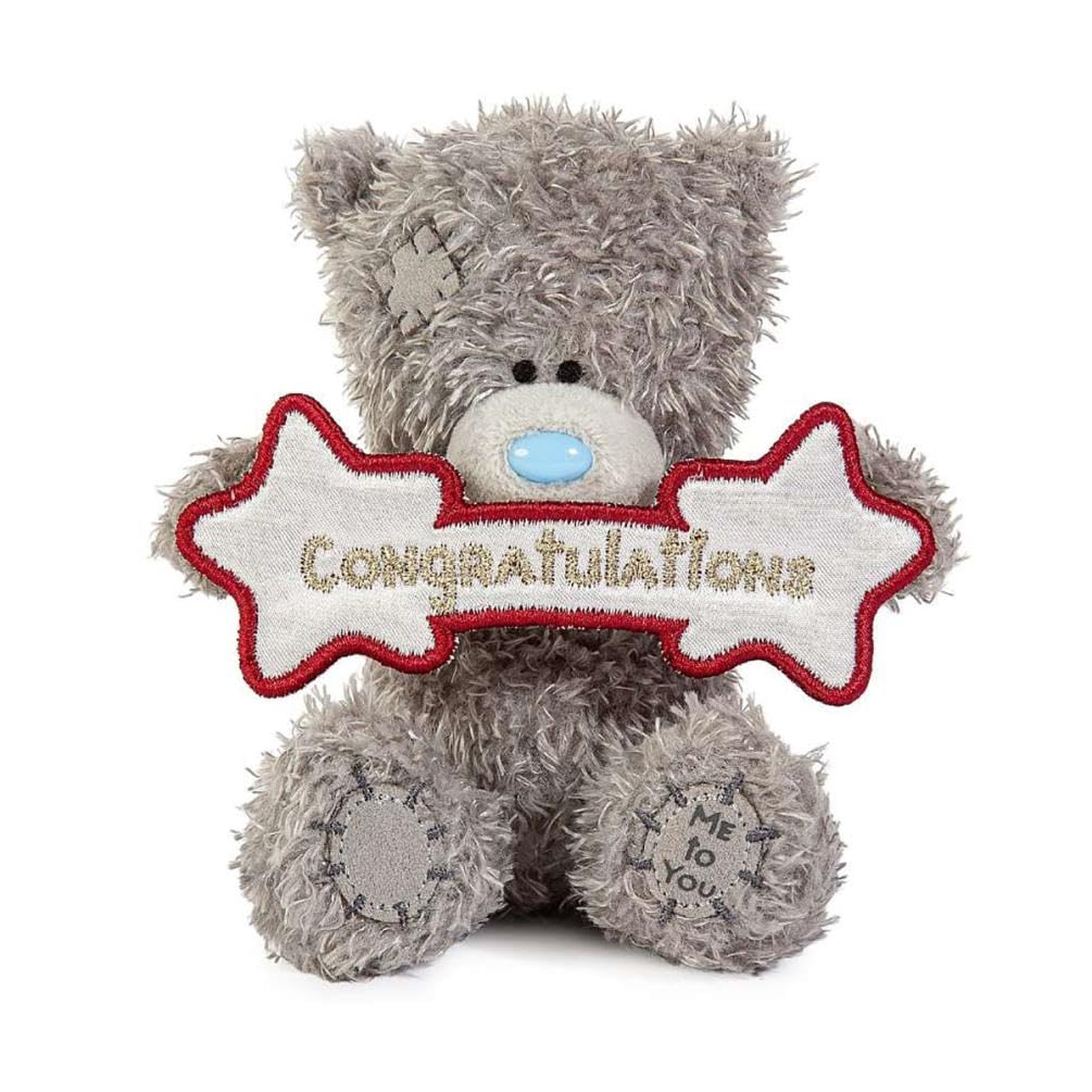 Me To You Bear Tatty Teddy Congratulations Plush Toy | 10cm High | Polyester