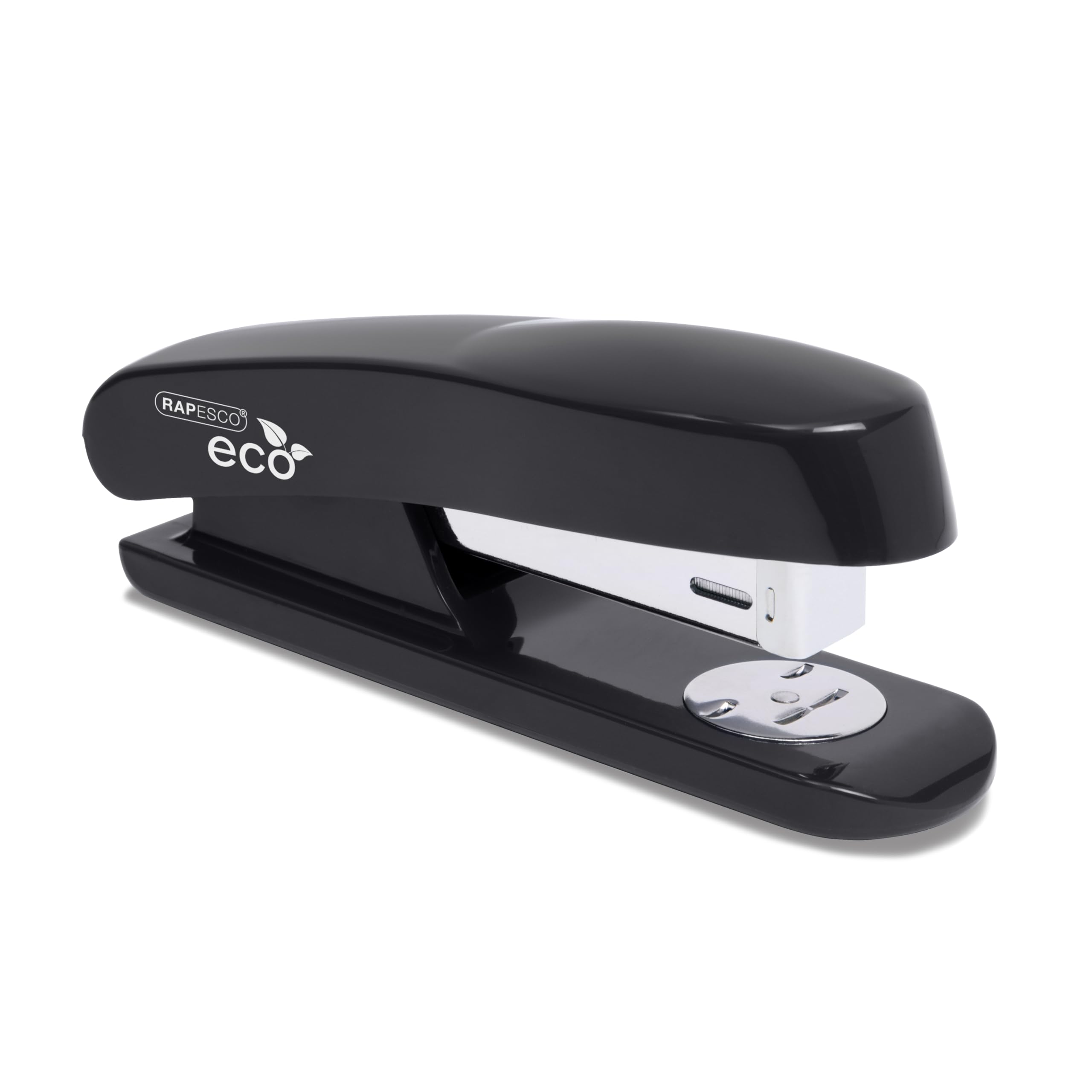 RAPESCO 1841 ECO Half Strip Stapler - 20 Sheet Capacity | 100% Recycled ABS | Black