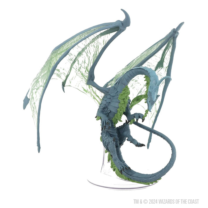 WizKids D&D Icons of The Realms: Adult Moonstone Dragon - Premium Painted Miniature (2023)