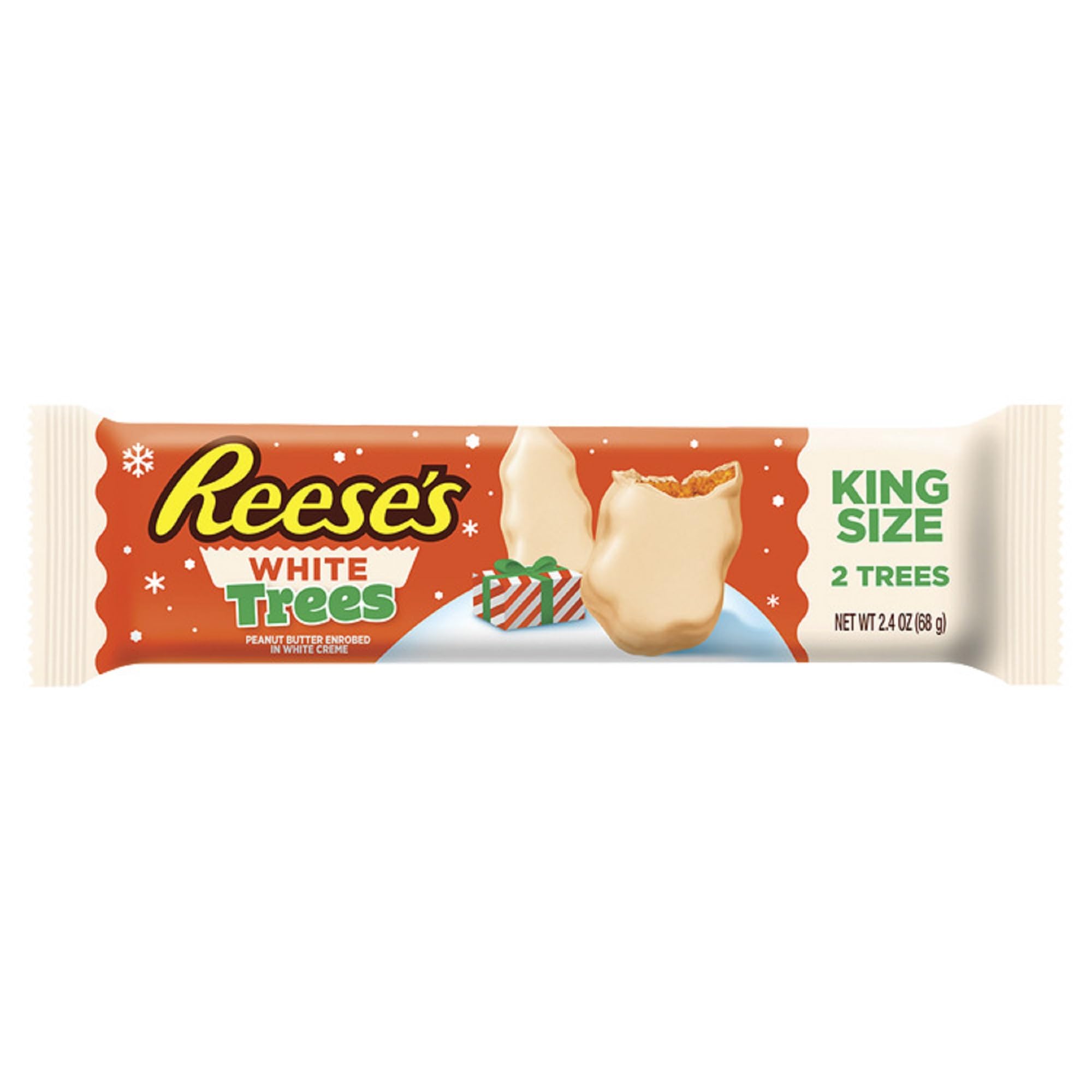 Reese's White Chocolate King Size Peanut Butter Filled Christmas Tree 68g