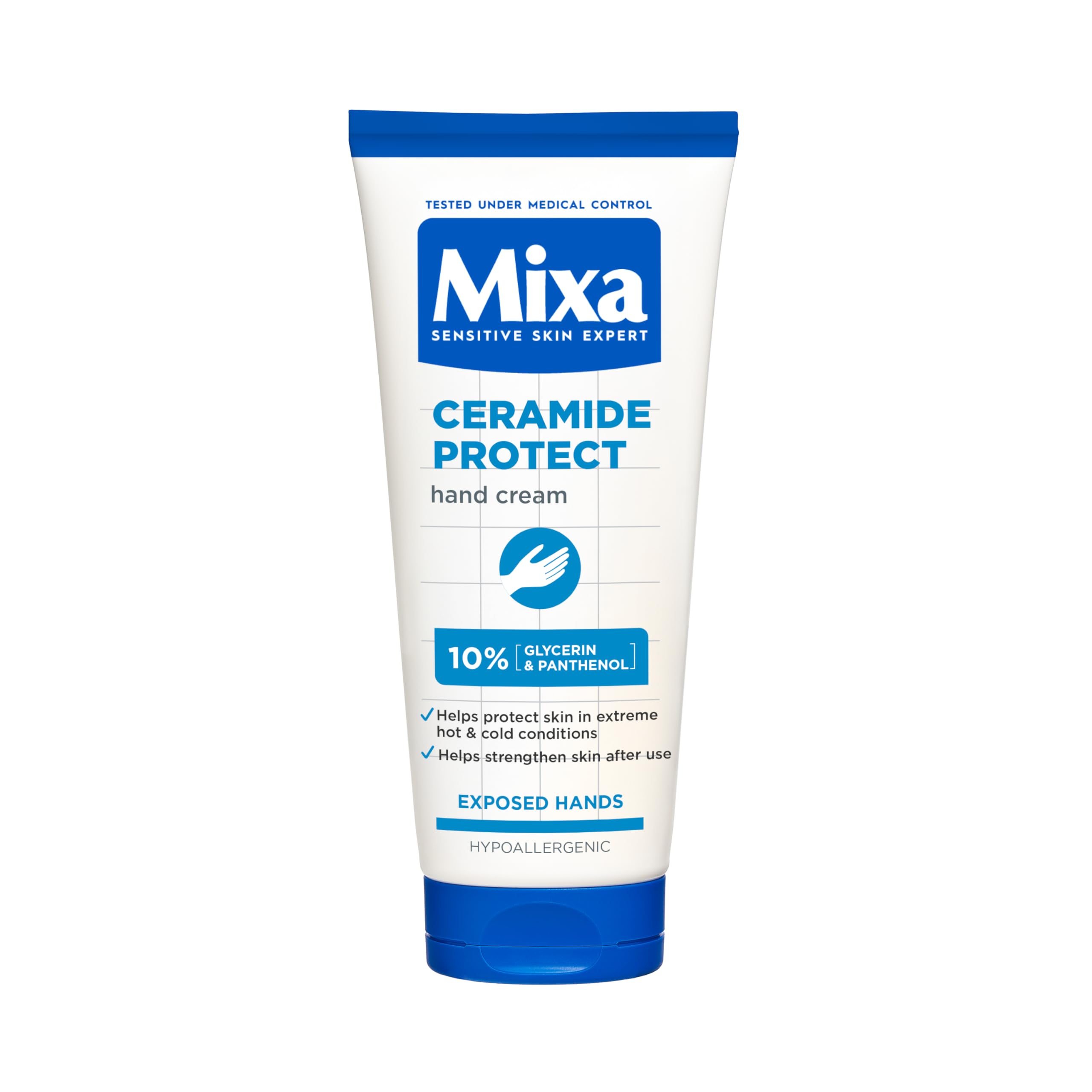 Mixa Ceramide Protect Hand Cream - 10% Glycerin & Ceramides | Strengthens Barrier | 100 ml Tube 1