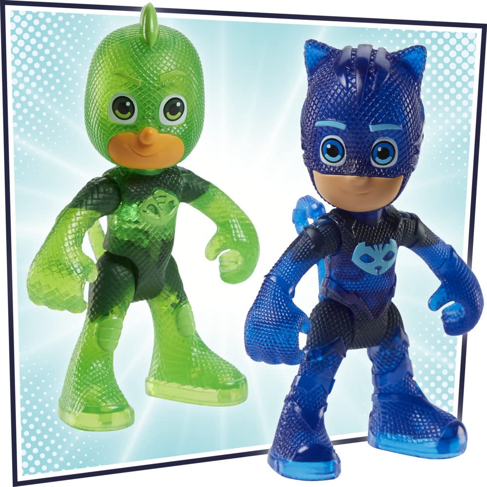 PJ Masks F21215S1 Deluxe Battle HQ Spielset – 2-in-1-Fahrzeugwerfer mit Hero ID-Technologie, ab 3 Jahren 6