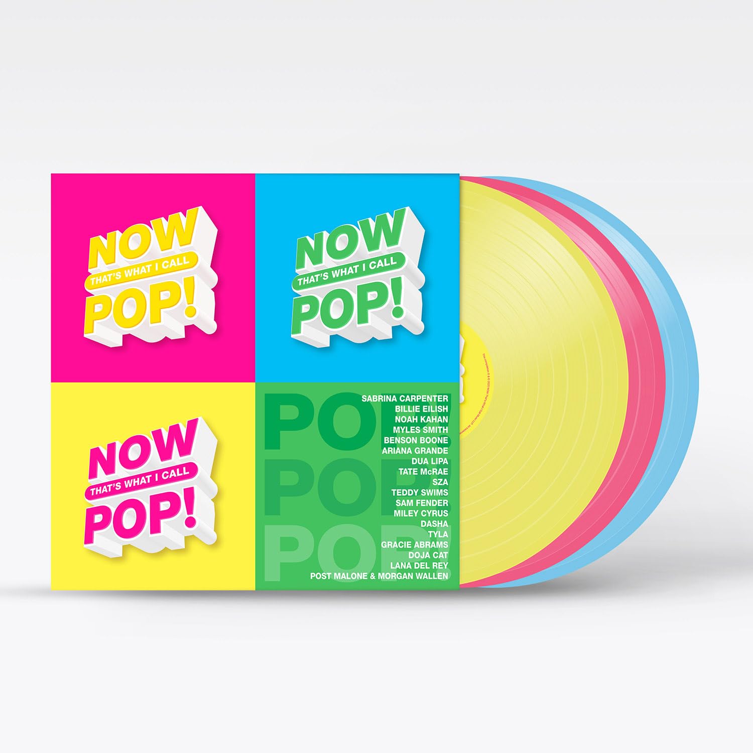 NOW That’s What I Call Pop! [3-LP Vinyl] Bright Yellow, Hot Pink, Baby Blue 1