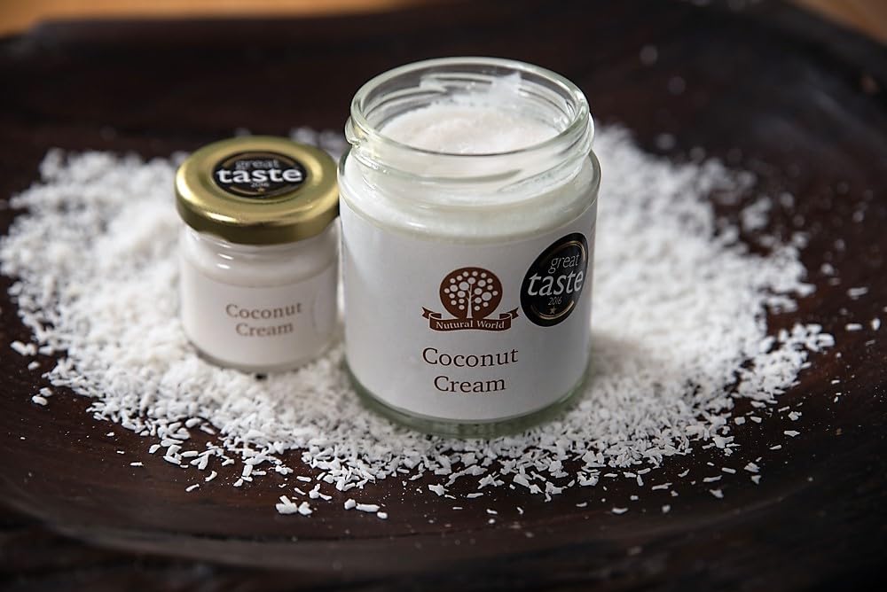 Nutural World Coconut Cream (170g) - 100% Pure, No Additives, Great Taste Award Winner