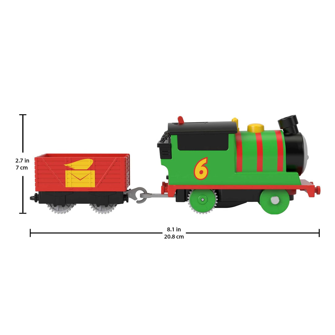 Thomas & Friends Percy Motorized Battery-Powered Train Engine with Tender - Ages 3+