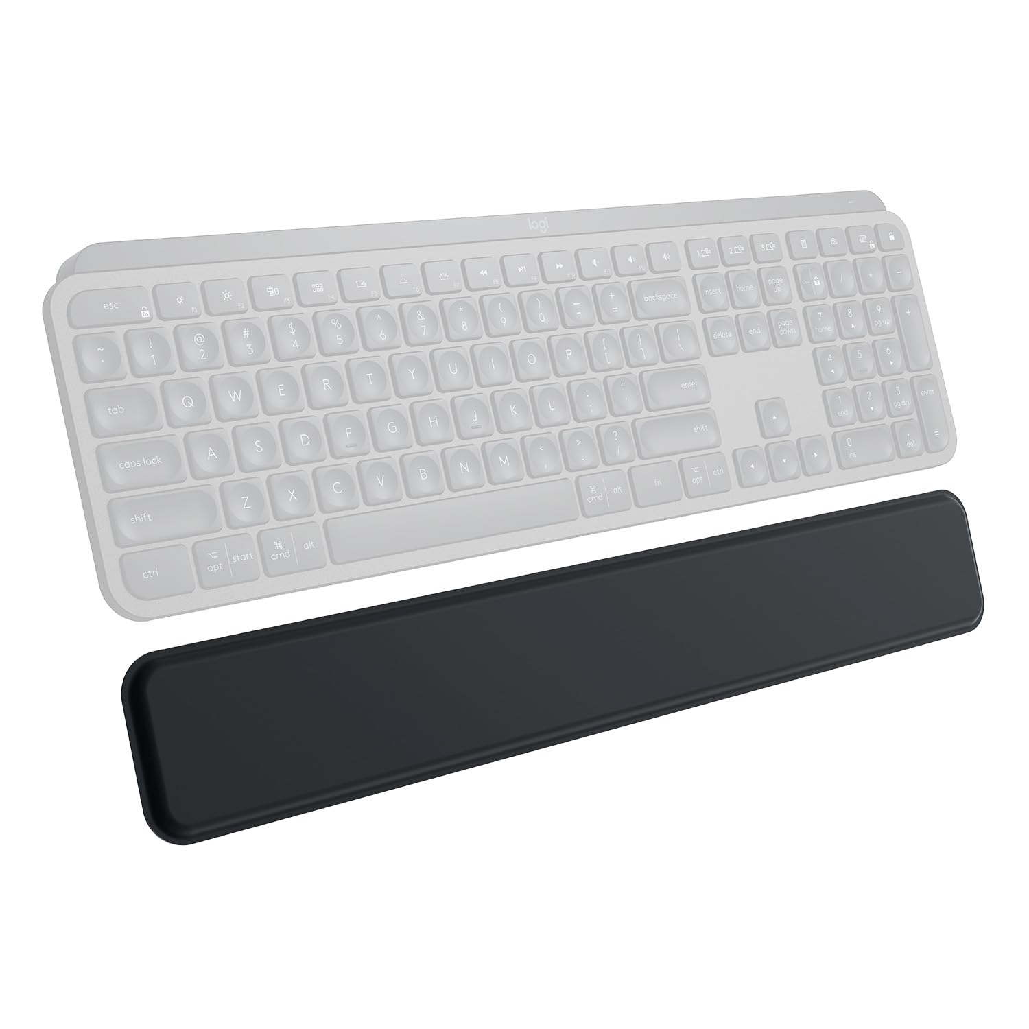 Logitech Wrist Rest for MX Keys/Craft - Premium Memory Foam | Stain Resistant | Graphite 1