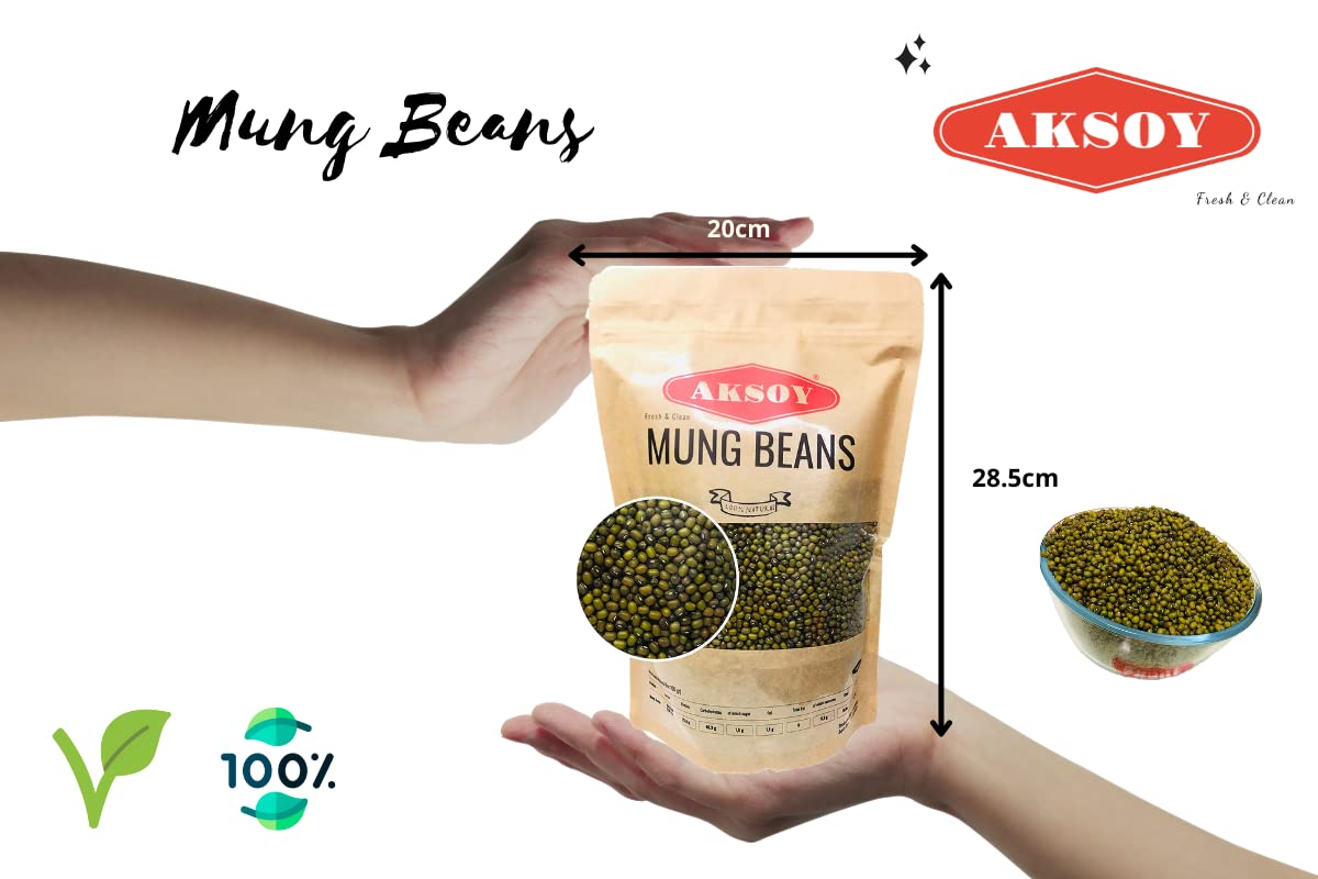 AKSOY Mung Beans - High Protein & Fiber, Non-GMO | 1.25kg 4