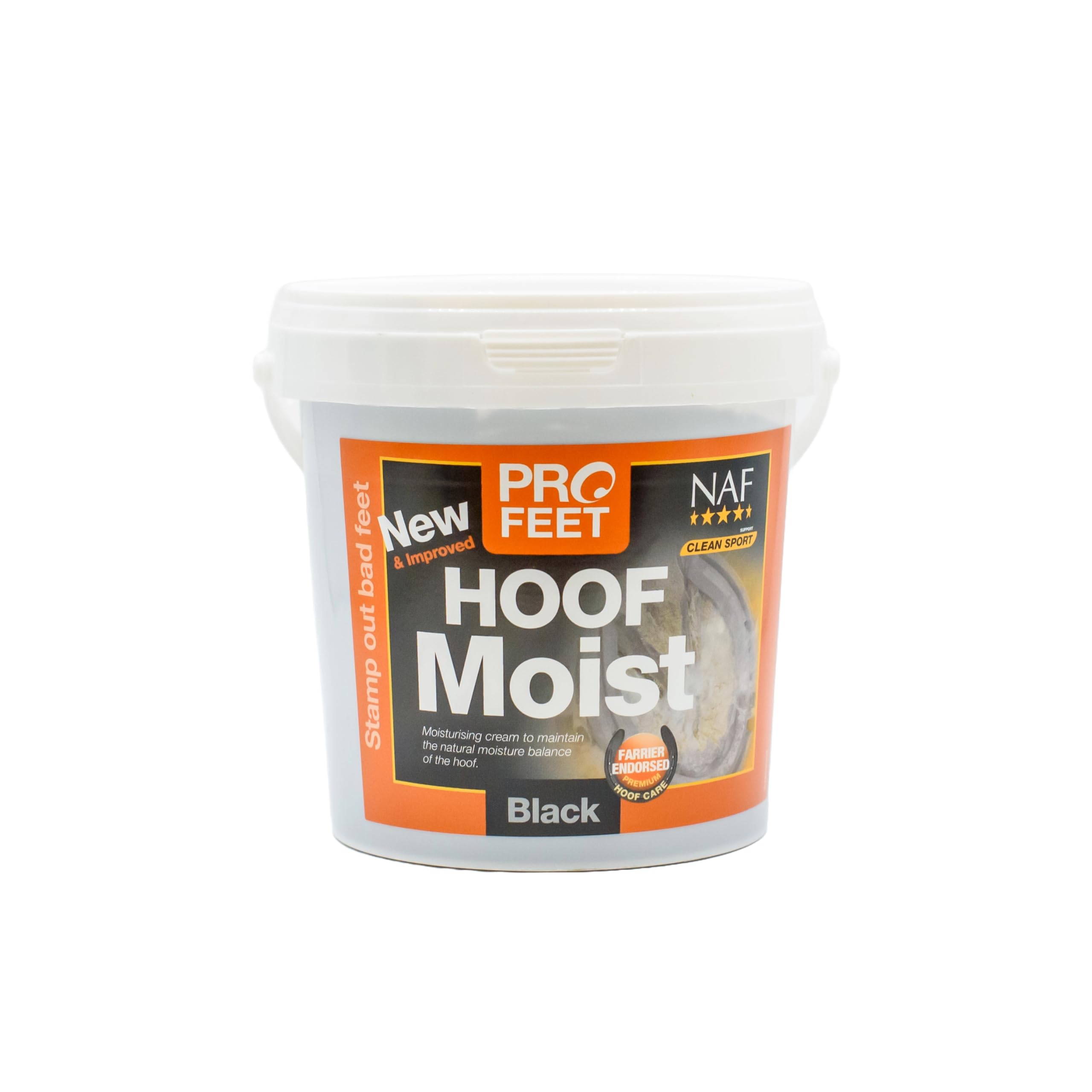 NAF Profeet Hoof Moist Black 900g - Hydrating Daily Hoof Dressing for Horses 1
