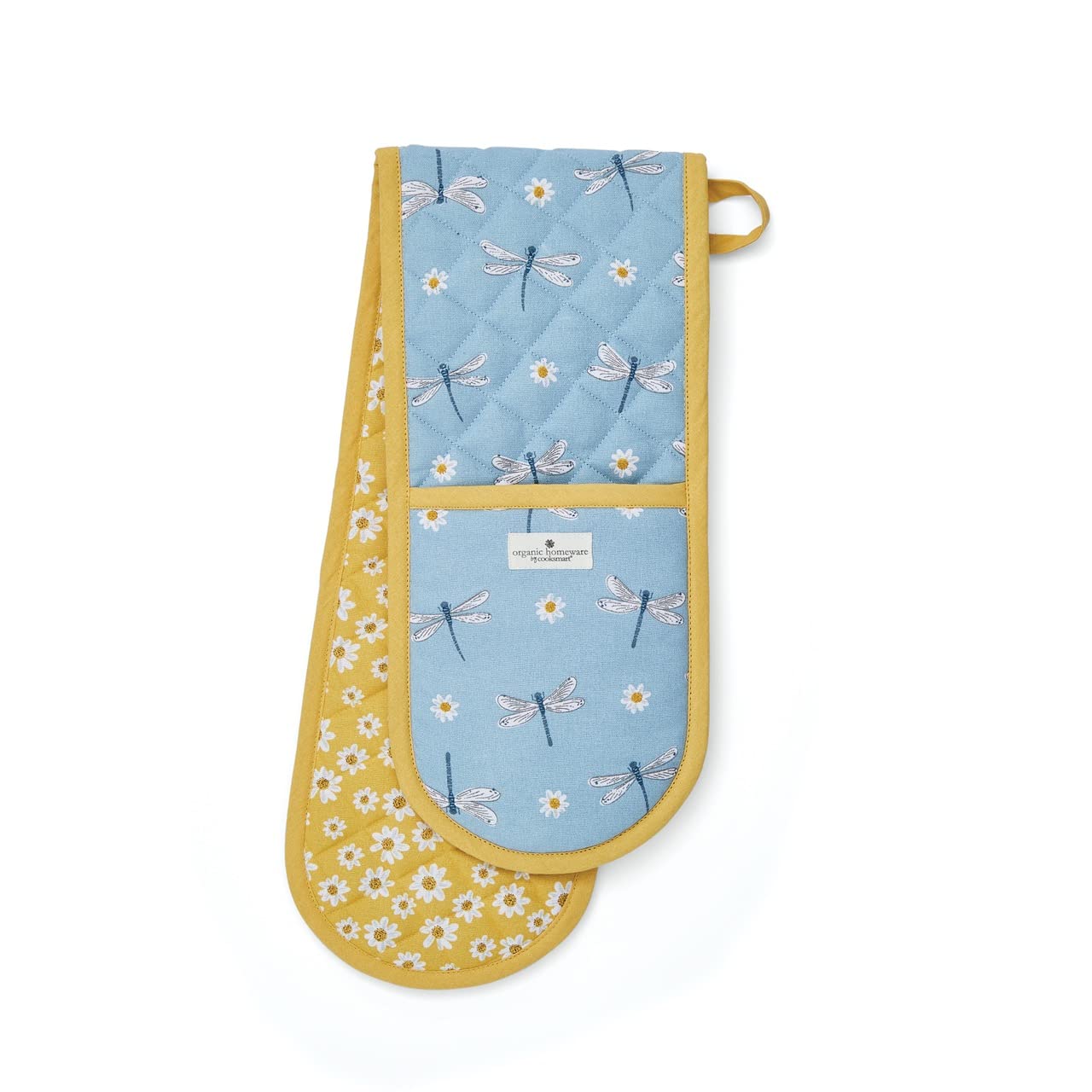 Cooksmart English Meadow Double Oven Gloves - Heat Resistant Protection | Polyester or Cotton Outer 1
