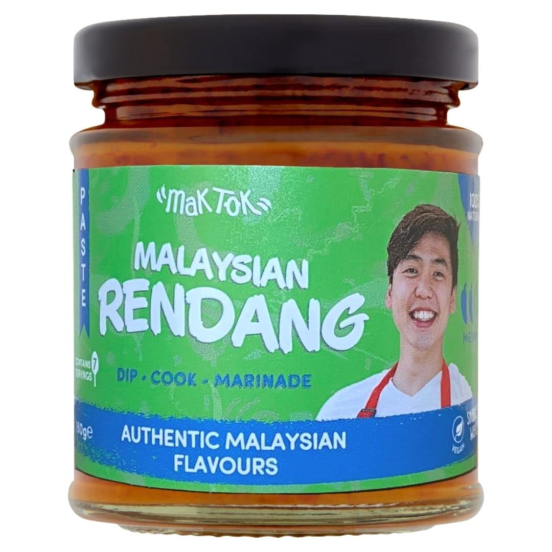 Mak Tok Rendang Chilli Paste - Authentic Malaysian Flavor | Medium Heat | 180g