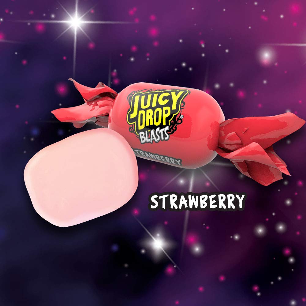 Juicy Drop Blasts Sweets 1kg - 6 Assorted Flavours (Watermelon, Strawberry, Lemon, Raspberry, Apple, Cola) 4