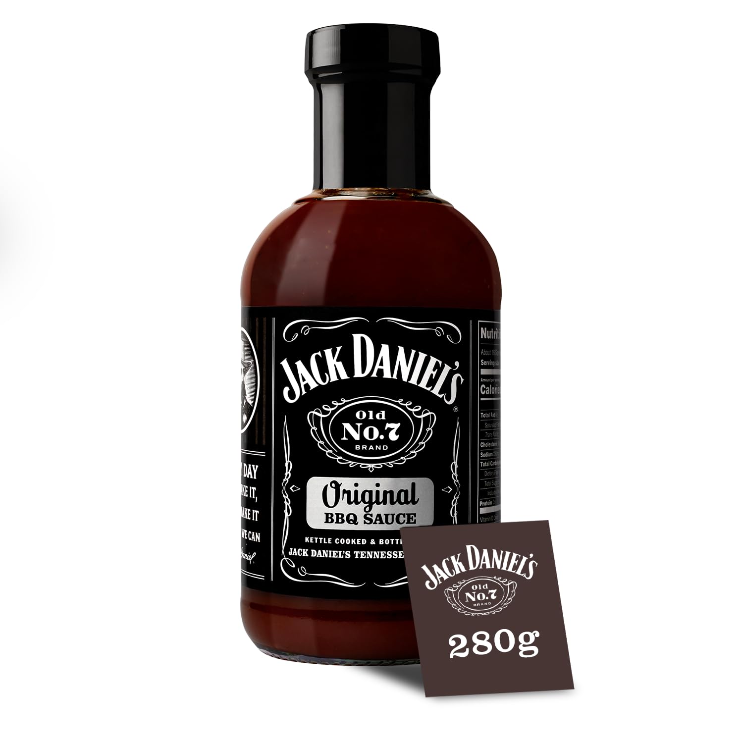 Jack Daniel's Original BBQ Sauce - Gluten Free Marinade for Ribs & Burgers | 280g Bottle