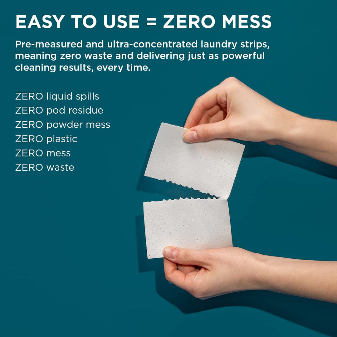 The Lab Co. - Laundry Detergent Strips (32 Loads, Fragrance Free)