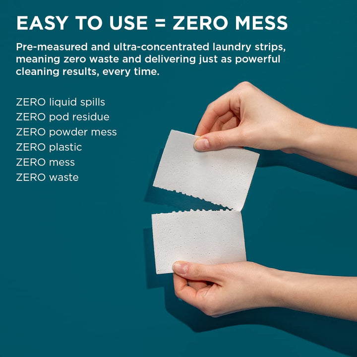 The Lab Co. - Laundry Detergent Strips (32 Loads, Fragrance Free)
