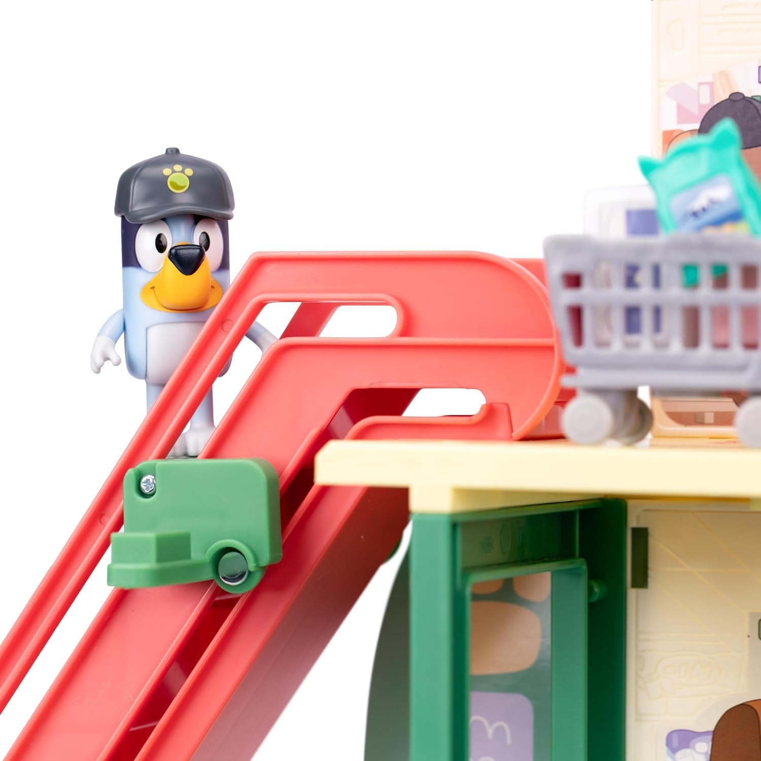 Bluey Supermarket Playset - 3-Level Interactive Play with Exclusive Bluey & Bingo Figures