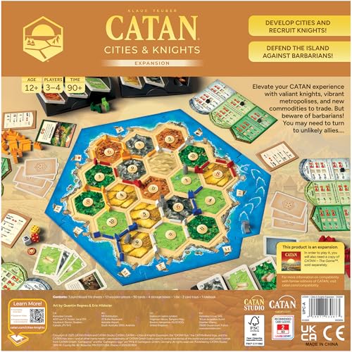 CATAN Cities & Knights Expansion 6th Edition Board Game Expansion (CN3087)