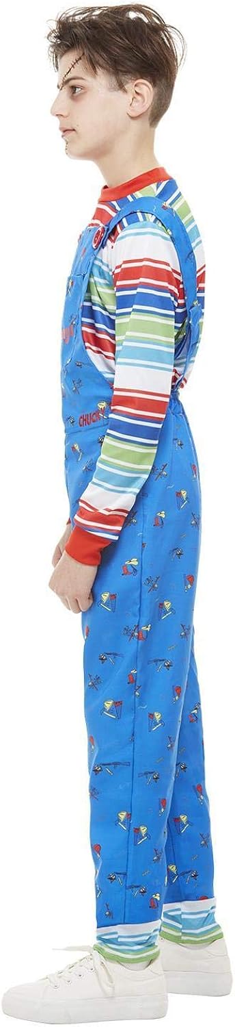 Smiffys Chucky Costume - Kids Unisex Halloween Fancy Dress