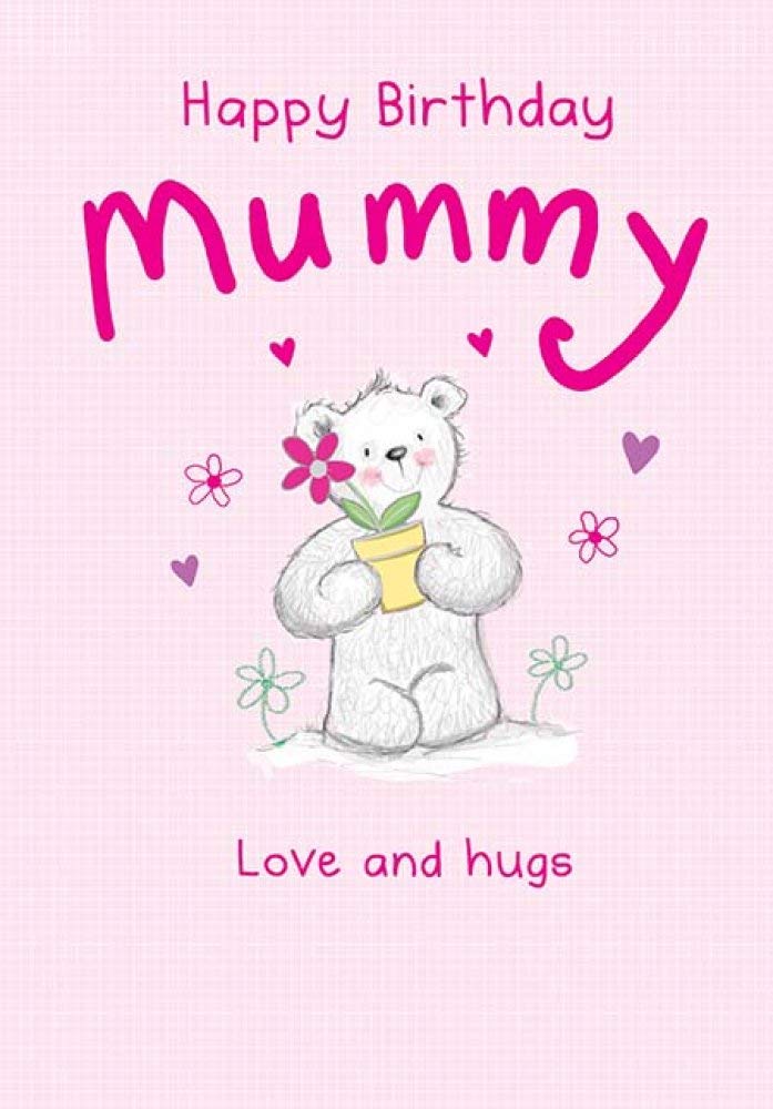 Piccadilly Greetings Traditional Mummy Birthday Card | 7 x 5 Inches | Pink