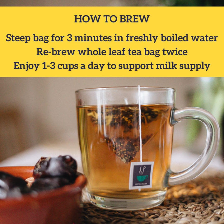 HOTTEA MAMA Milk's Up Organic Breastfeeding Tea for Lactation Support