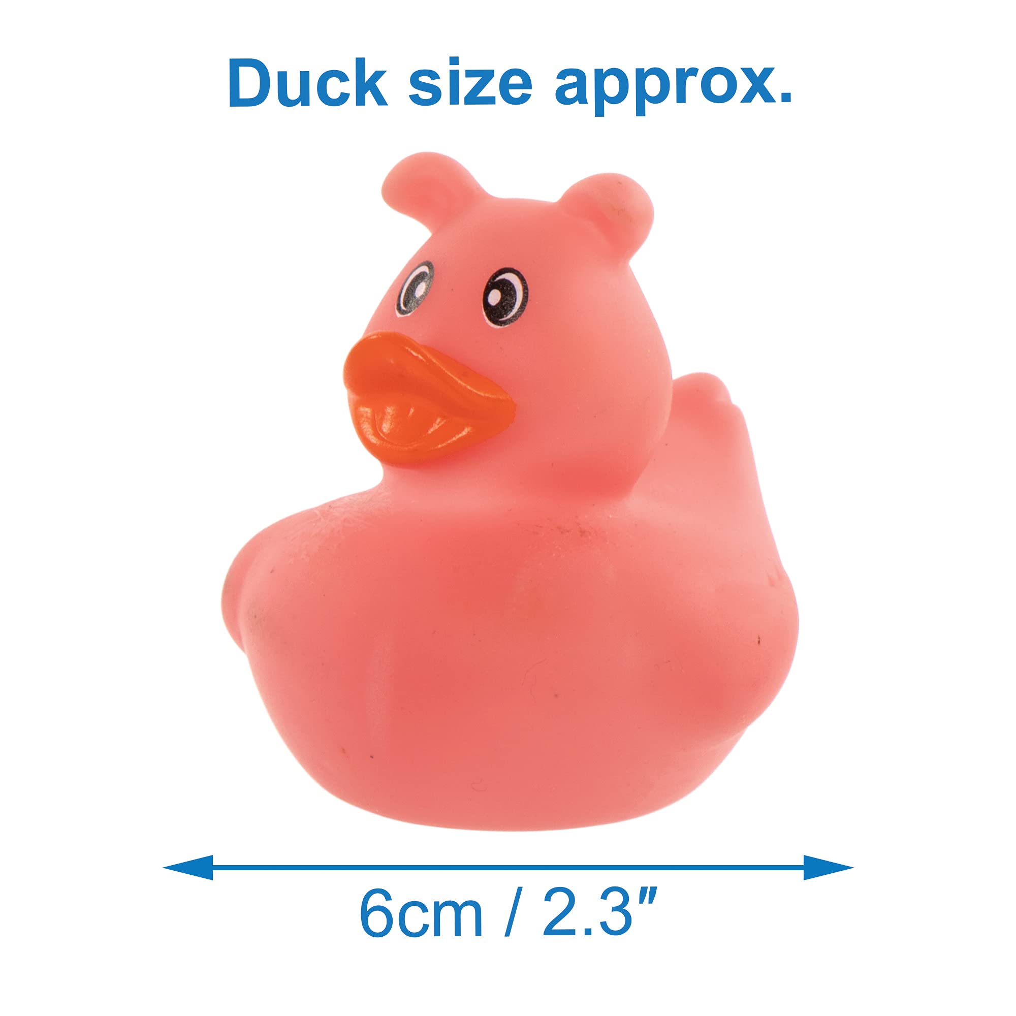Baker Ross Farm Rubber Duck Bath Toys - Pack of 8 | 6 cm Ducks | Ages 3+ 3