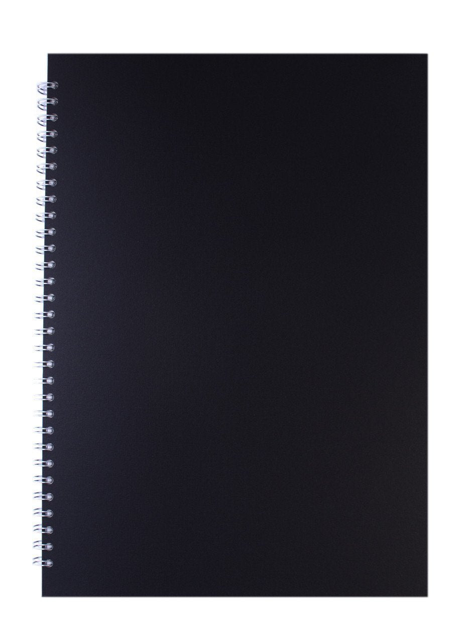 Pink Pig A3 Wirebound Sketchbook - 150gsm Acid Free Paper | 70 Pages | Black Cover