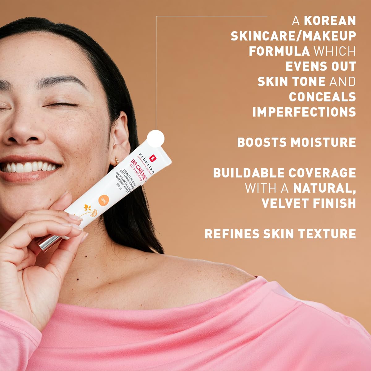 Erborian BB Cream with Ginseng - 'Baby Skin' Effect, SPF 20, Nude, 15 ml 4
