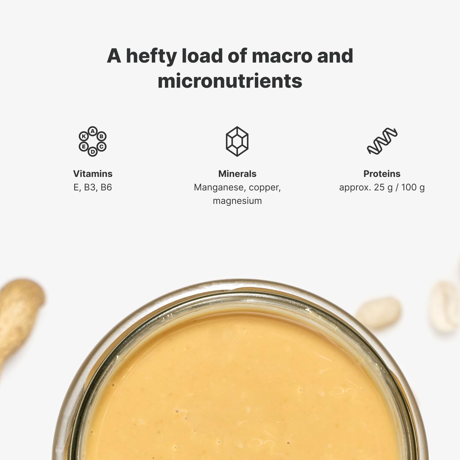 Vilgain Organic Crunchy Peanut Butter - 100% Peanuts, No Added Sugar or Palm Oil | 1000g 4