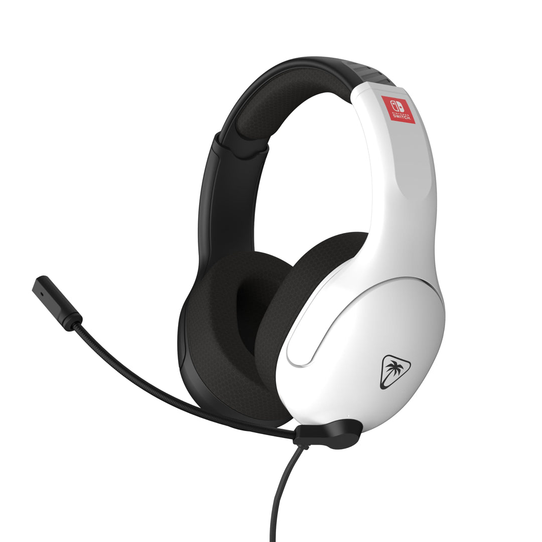 Turtle Beach Airlite Fit Black and White Wired Gaming Headset for Nintendo Switch, 40mm Speakers, Flip-to-Mute Mic