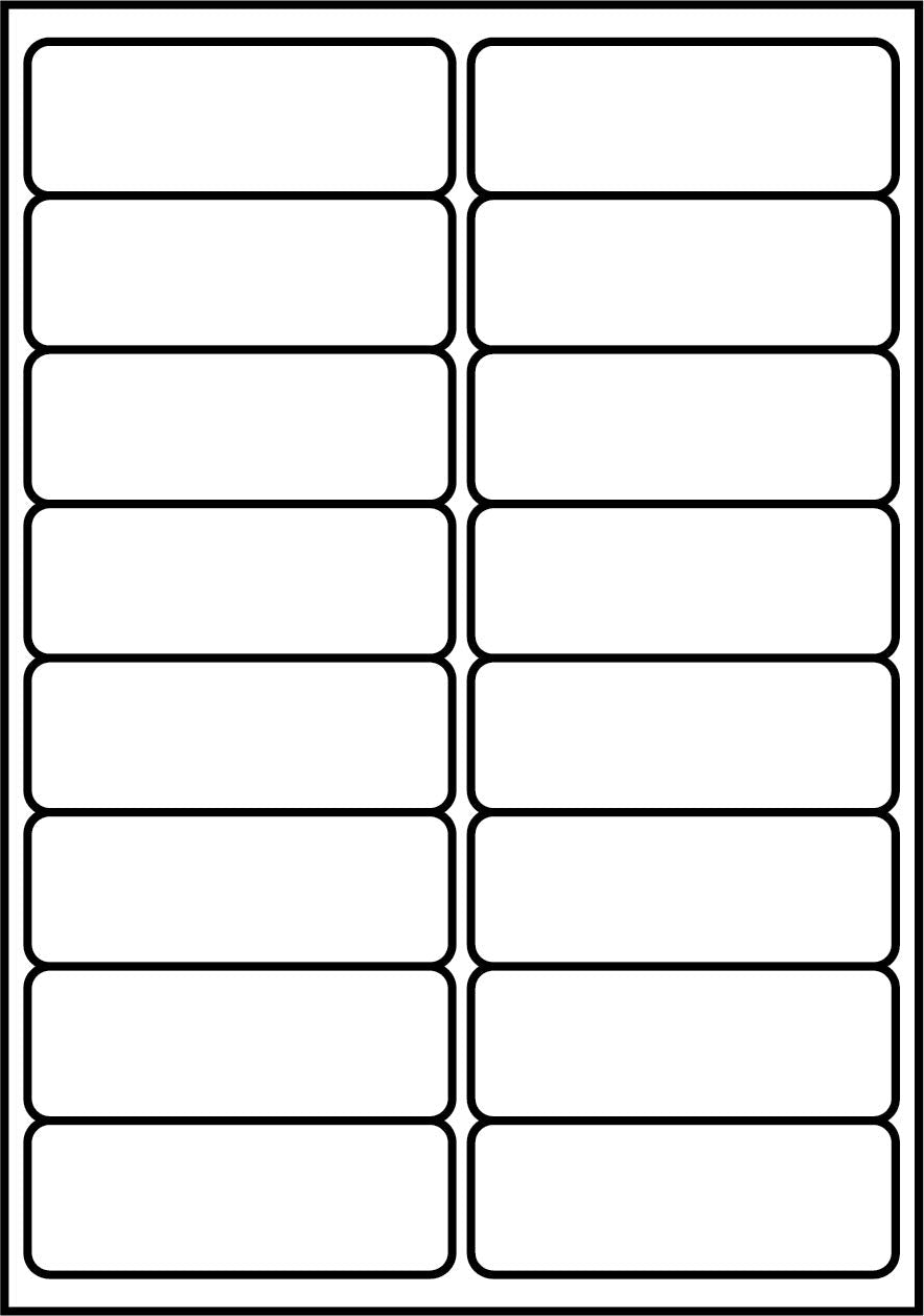 SmithPackaging A4 Self Adhesive Address Labels - 16 Labels/Sheet, 100 Sheets (1600 Total) 1