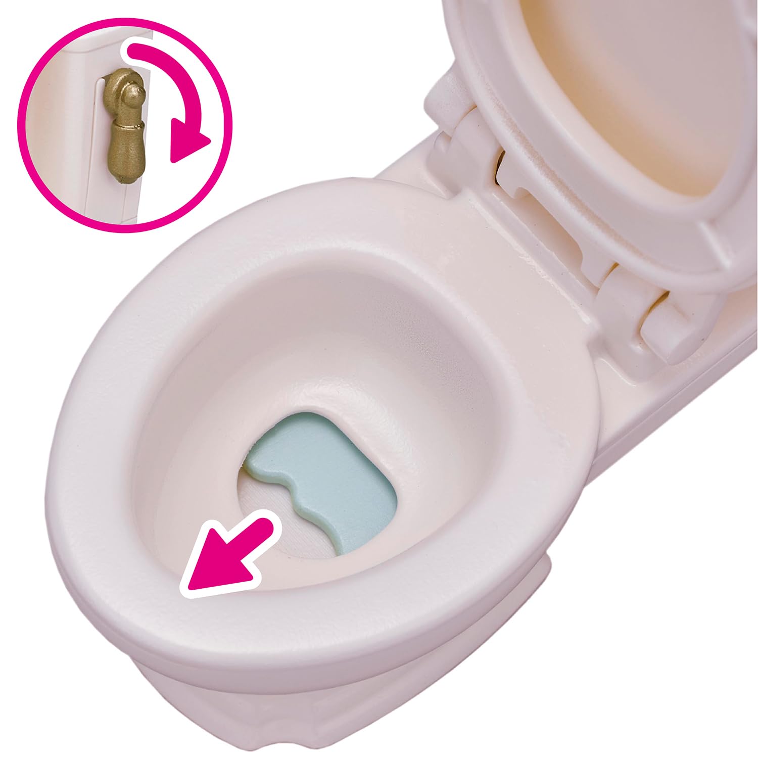 Sylvanian Families Toilet Set Dollhouse Playset Model 5740 for Ages 3+ 5