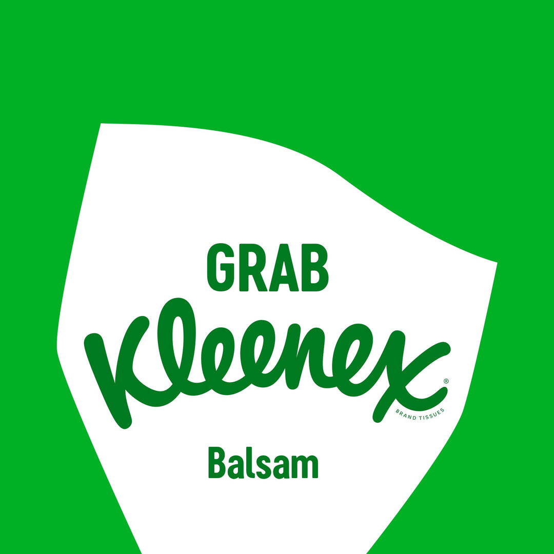 Kleenex Balsam Pocket Tissues - 8 Pack Travel Tissues with BalmCare Protection