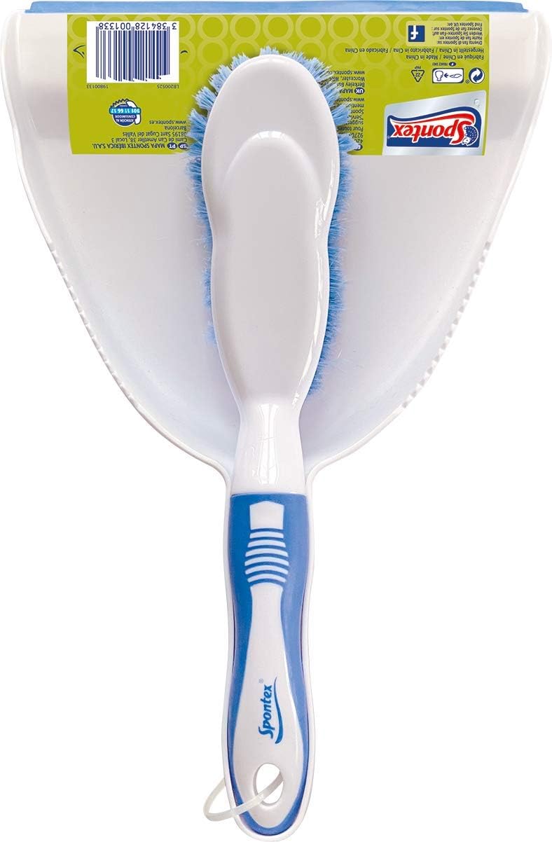 Spontex - Dustpan & Brush Set with Large Capacity Dustpan and Durable Bristles