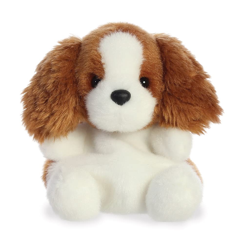 AURORA Palm Pals Lady Spaniel Dog Stuffed Toy | 5In Medium Size | Brown & White | Eco-Friendly 1