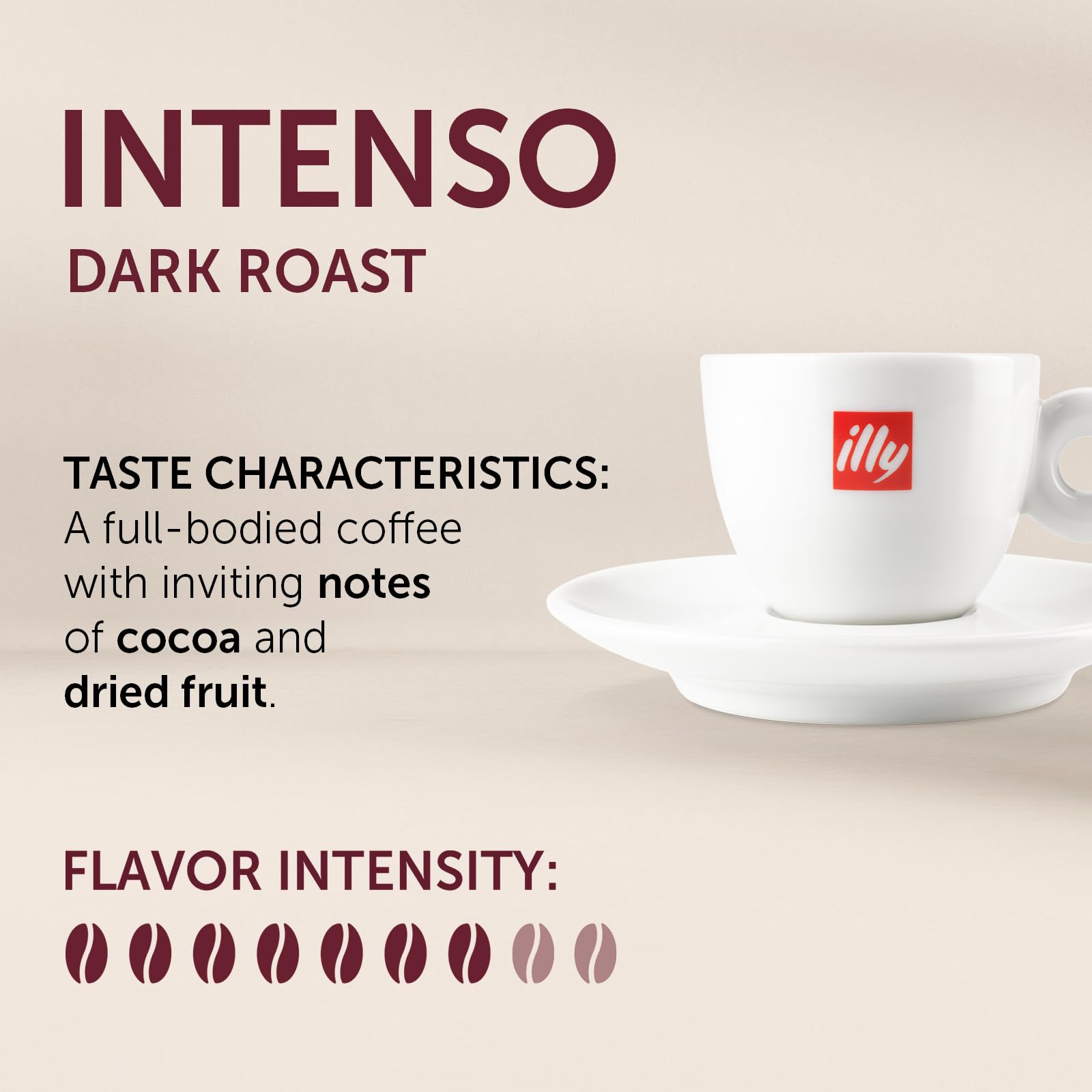 illy Intenso Dark Roast Ground Coffee - 100% Arabica for Moka Pot - 250g