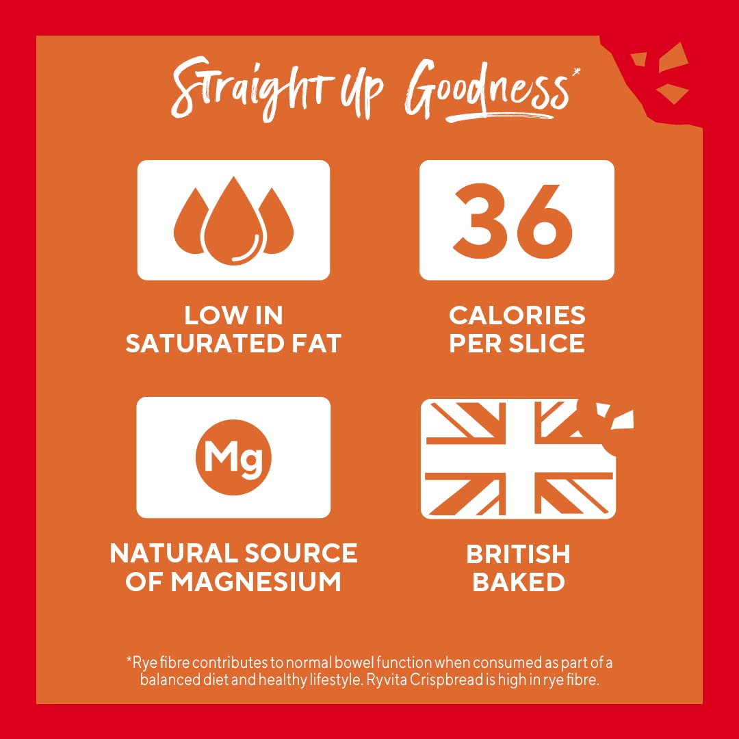 Ryvita Sweet Onion Crispbread - 8 Pack of 200g | High Fibre | Made in the UK 3