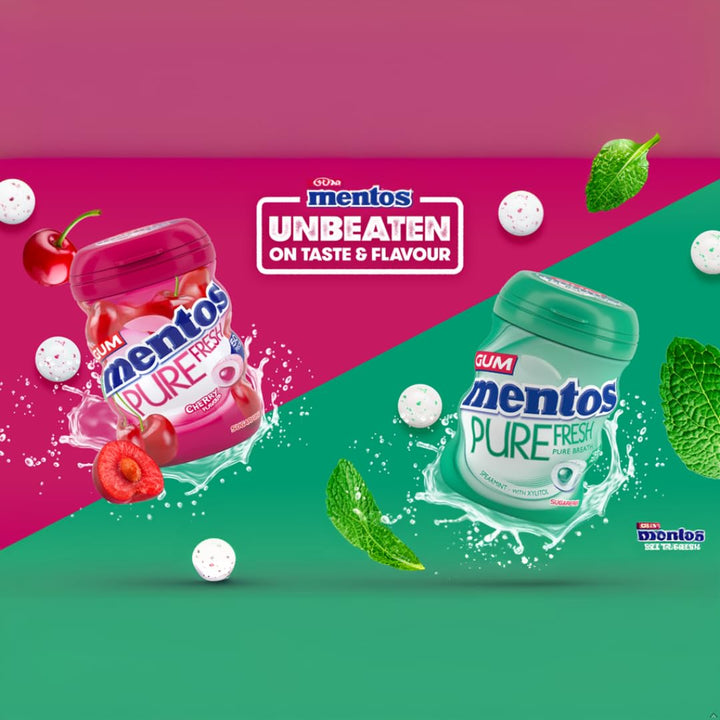 Mentos Pure Fresh Fresh Mint Chewing Gum 35 Pieces – Sugar-Free, Refreshing