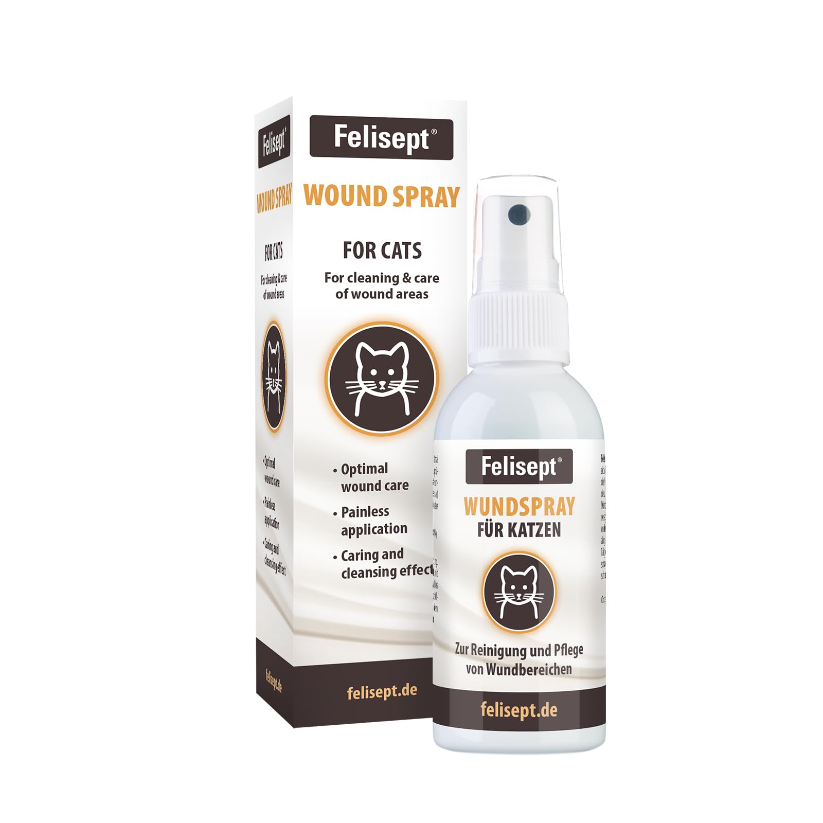 Felisept Wound Spray for Cats - 75ml Antiseptic | Veterinarian Recommended | Made in Germany 1