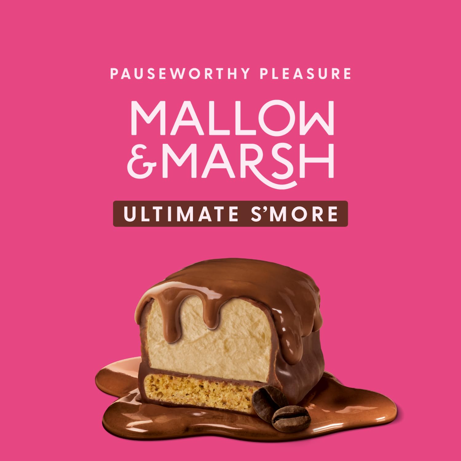 Mallow & Marsh Ultimate S’more Bar - Caffé Mocha, Milk Chocolate Covered 3
