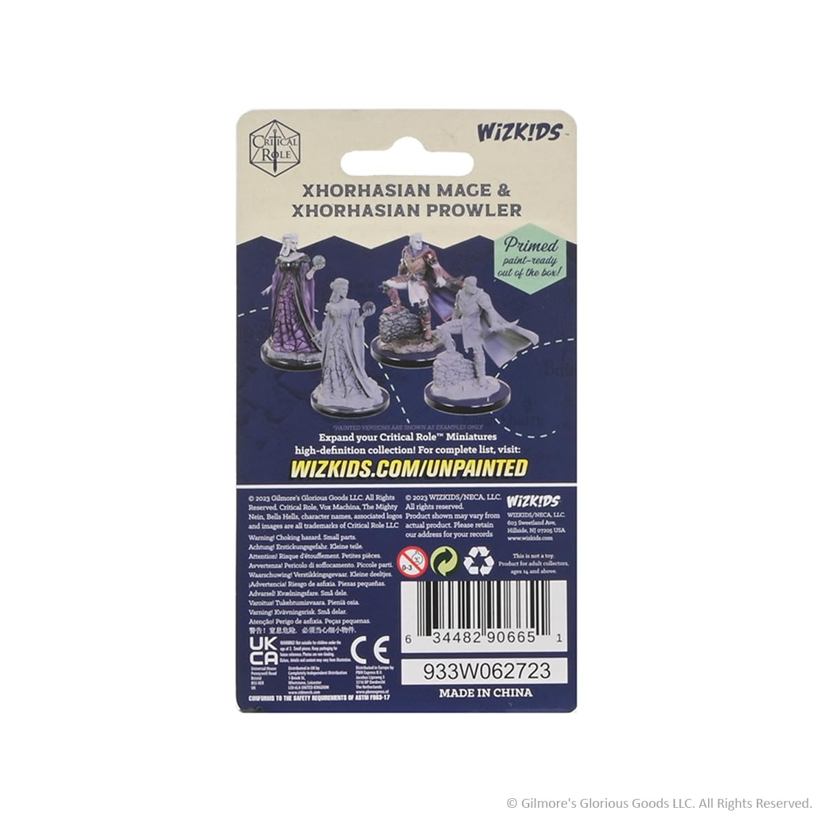 Unbemalte Miniaturen von WizKids Critical Role: Xhorhasian Mage &amp; Xhorhasian Prowler 3