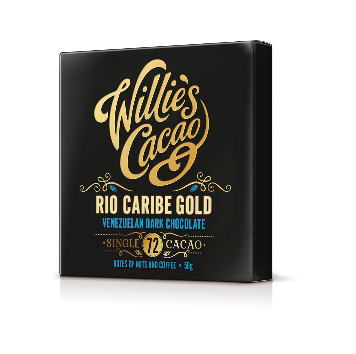 Willie's Cacao - Rio Caribe 72% Dark Chocolate Bar - 50g - Nutty, Coffee Notes 1