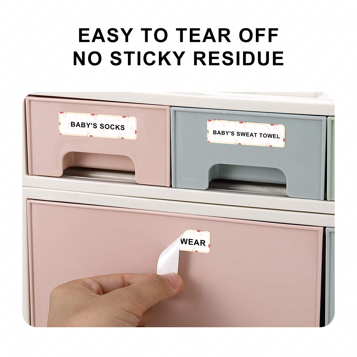 NIIMBOT D11 Label Tape - Standard Laminate Cable Label Print Paper | 0.5"x4.3" | 65 Labels 5